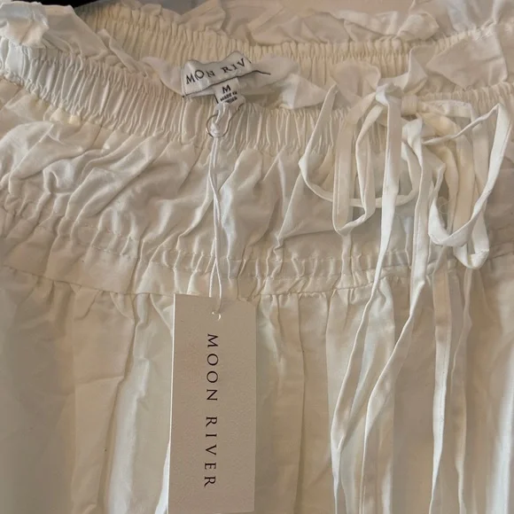 Moon River White A-Line Eyelet Skirt - Picture 2 of 3